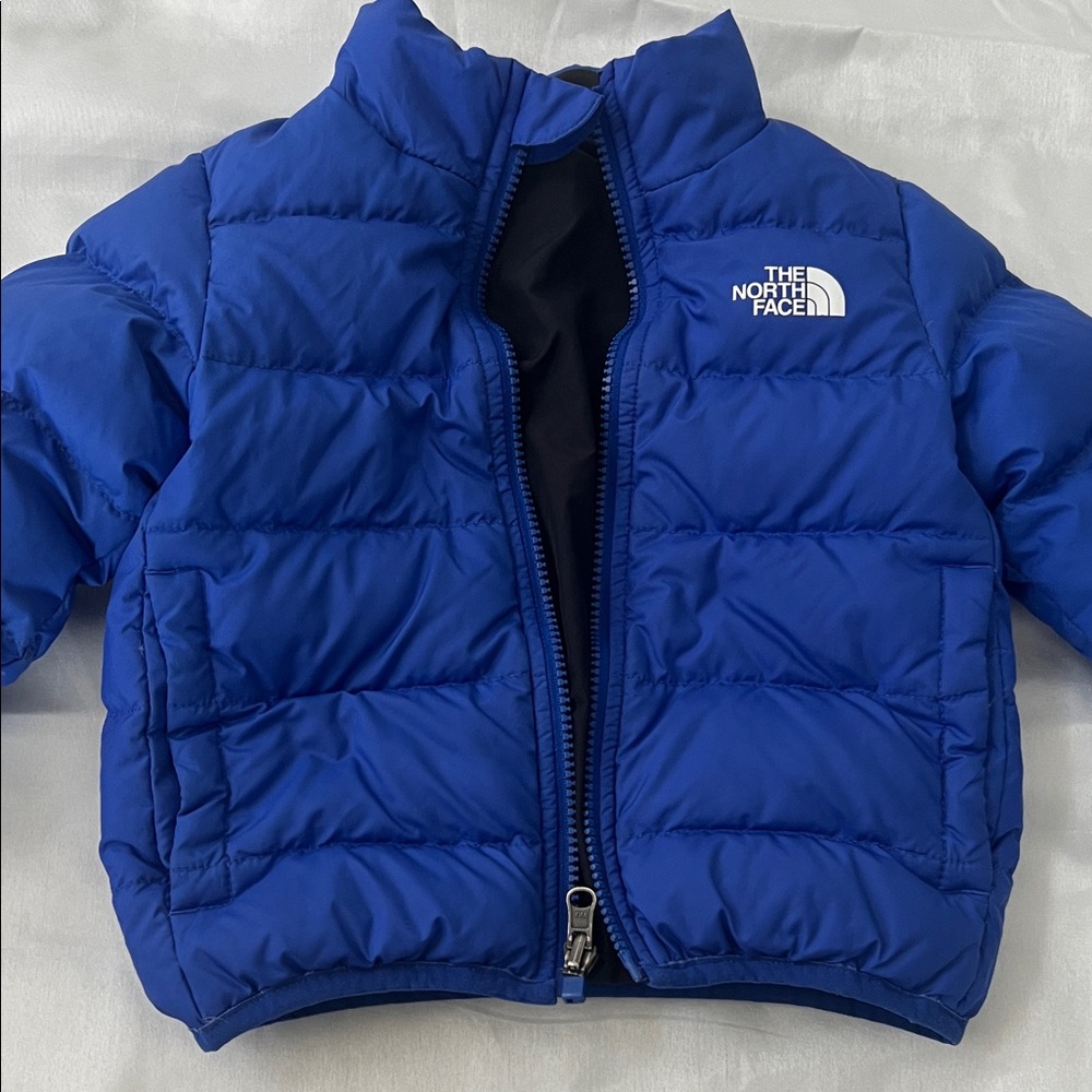The North Face Bright Blue Quilted Puffer Jacket down filled